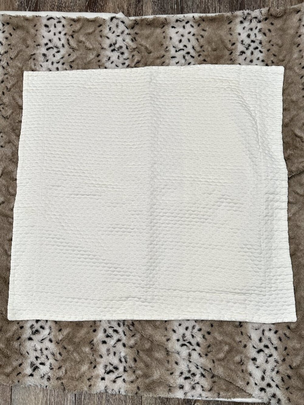 Matouk Egyptian Cotton EURO Pillow Sham Ivory Textured Matelassé Luxury Bedding